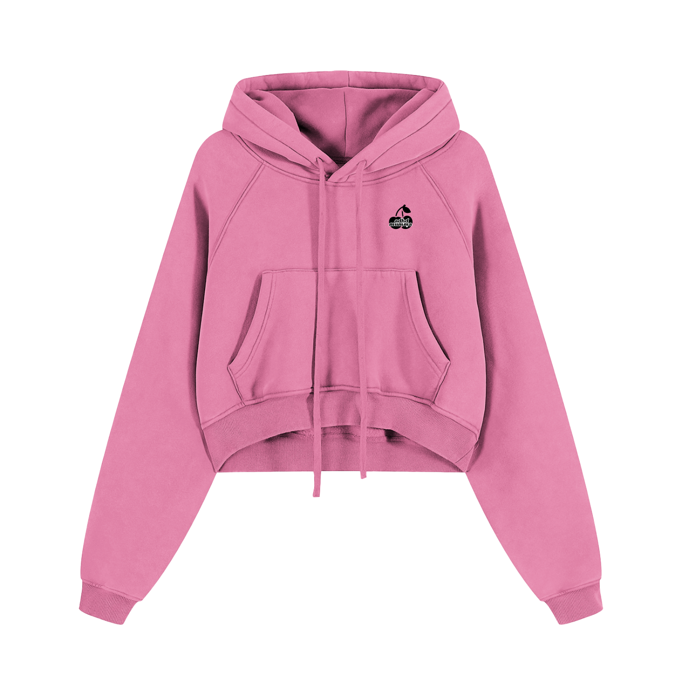 Overstimulated Snow Washed Cropped Hoodie