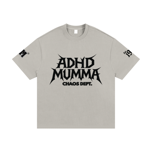 adhd mum tee,streetwear,adhd streetwear,adhd tshirt,oversize tee,oversized tshirt,text tees,woman apparel,adhd apparel